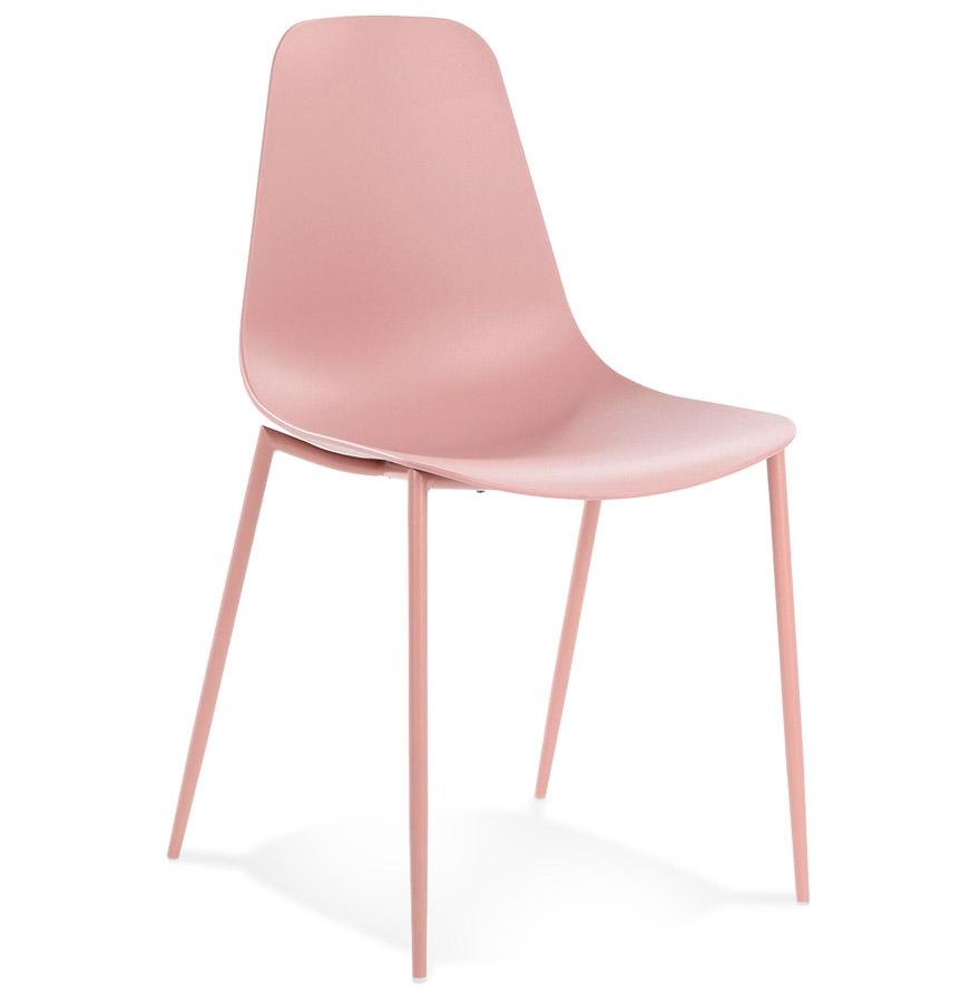 Alterego Stuhl FELIZ Gestellfarbe Pink Sitzfläche Pink