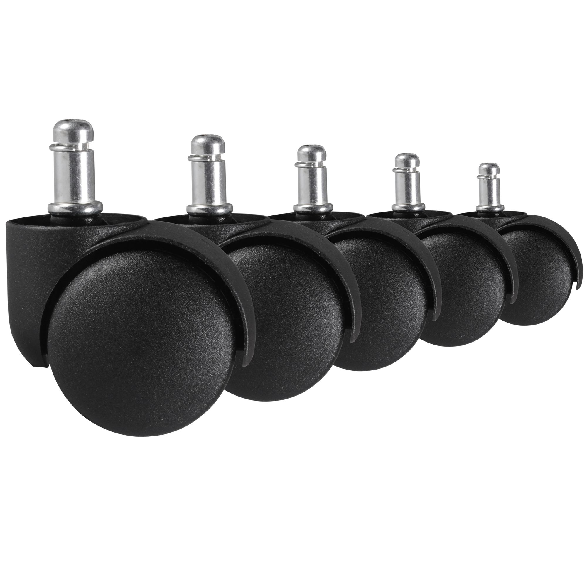 Amstyle 5er set rollen für bürostuhl 11/50mm teppichbodenrollen weichbodenrollen