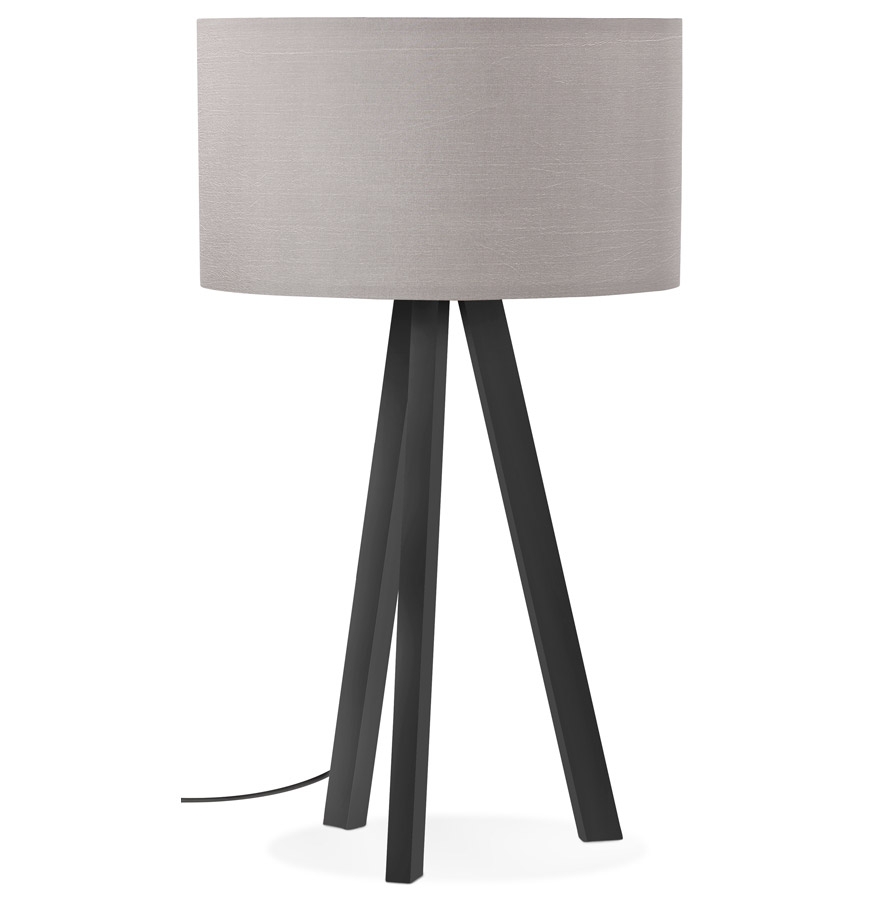 Alterego Tischleuchte SPRING MINI Gestellfarbe Schwarz Farbe Grau