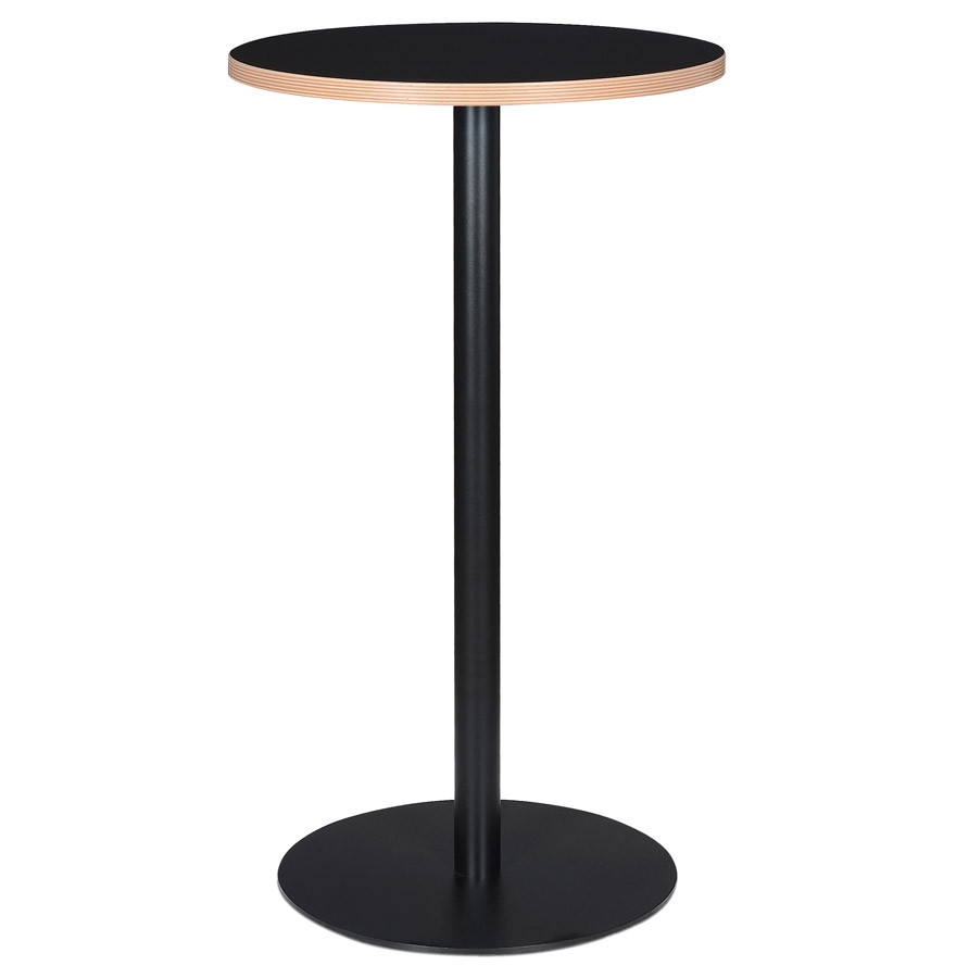Stehtisch 'POLLUX ROUND' schwarz - Ø 60 cm