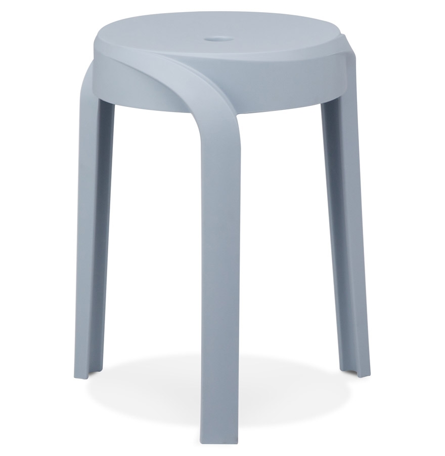 Alterego Hocker POMPA Gestellfarbe Blau Sitzfläche Blau