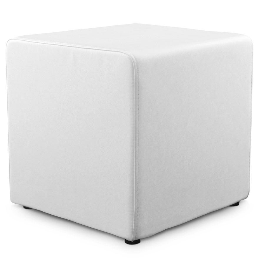 Alterego Hocker CUBE Farbe Weiß