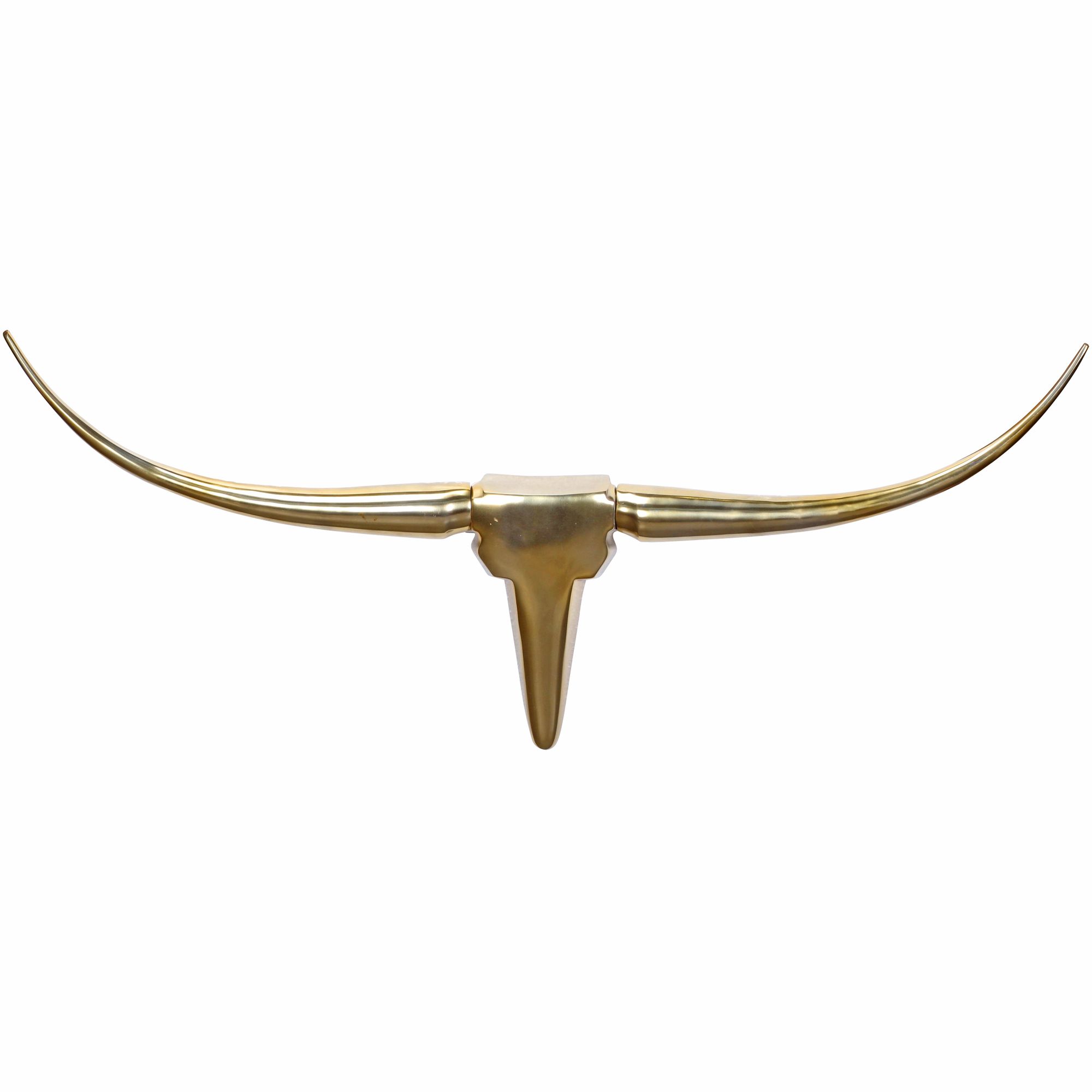 Deko Geweih Bull M | Gold | 100 cm x 40 cm x 6 cm