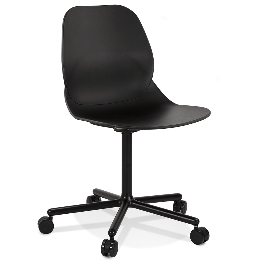 Alterego Bürostuhl MAGELLAN Gestellfarbe Schwarz Sitzfläche Schwarz
