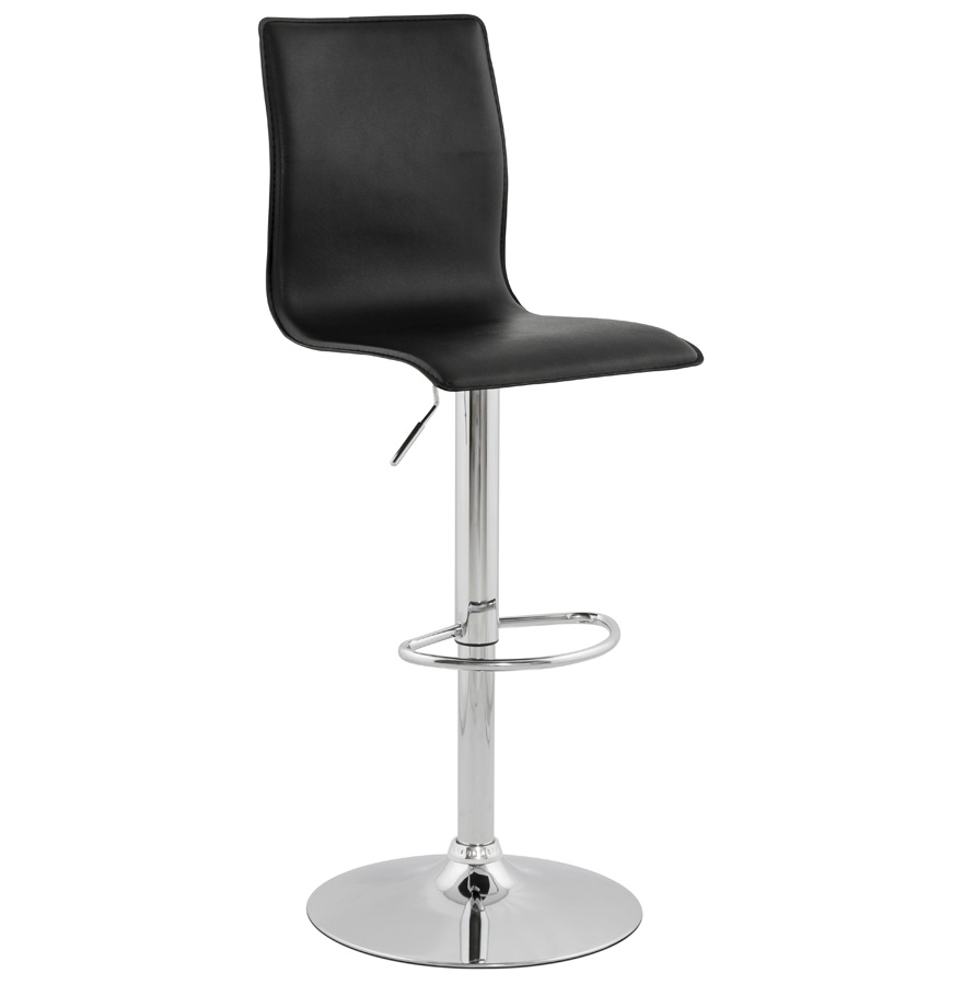 Alterego Barhocker ALTO Sitzfläche Schwarz