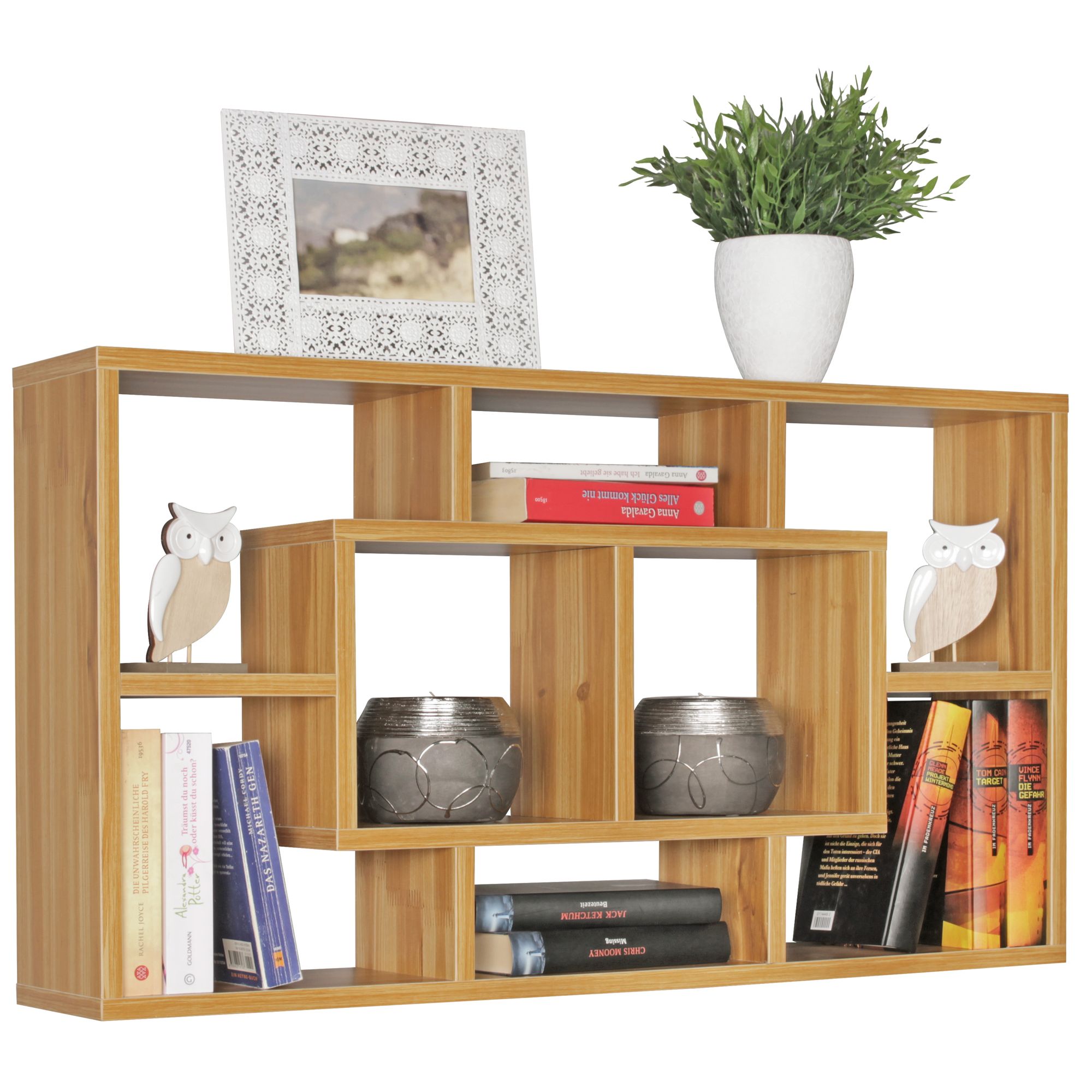 Wandregal paola buche mdf-holz hängeregal wandboard offen holzregal schweberegal