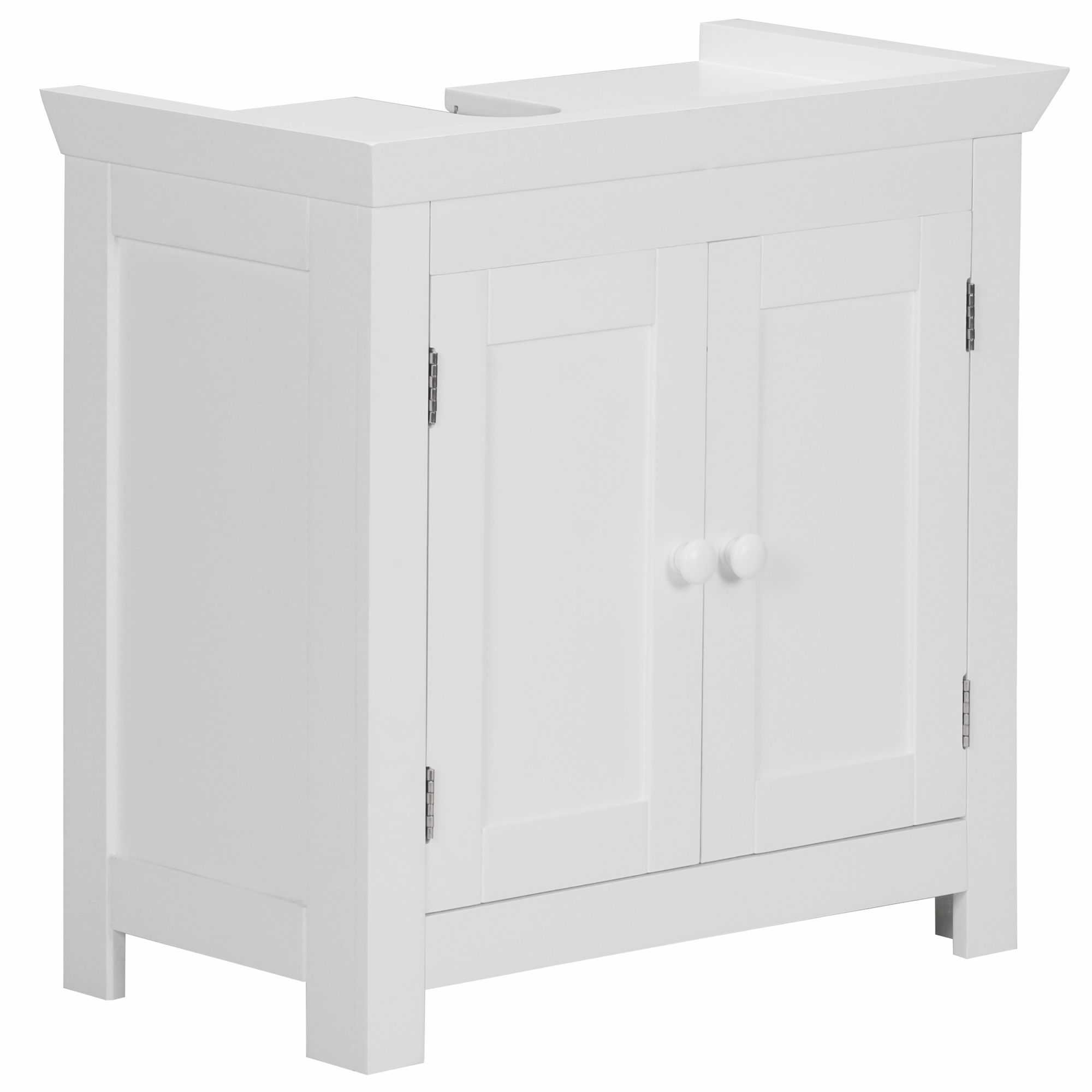 Wohnling waschbeckenunterschrank wl1.350 weiß 57 cm badschrank unterschrank