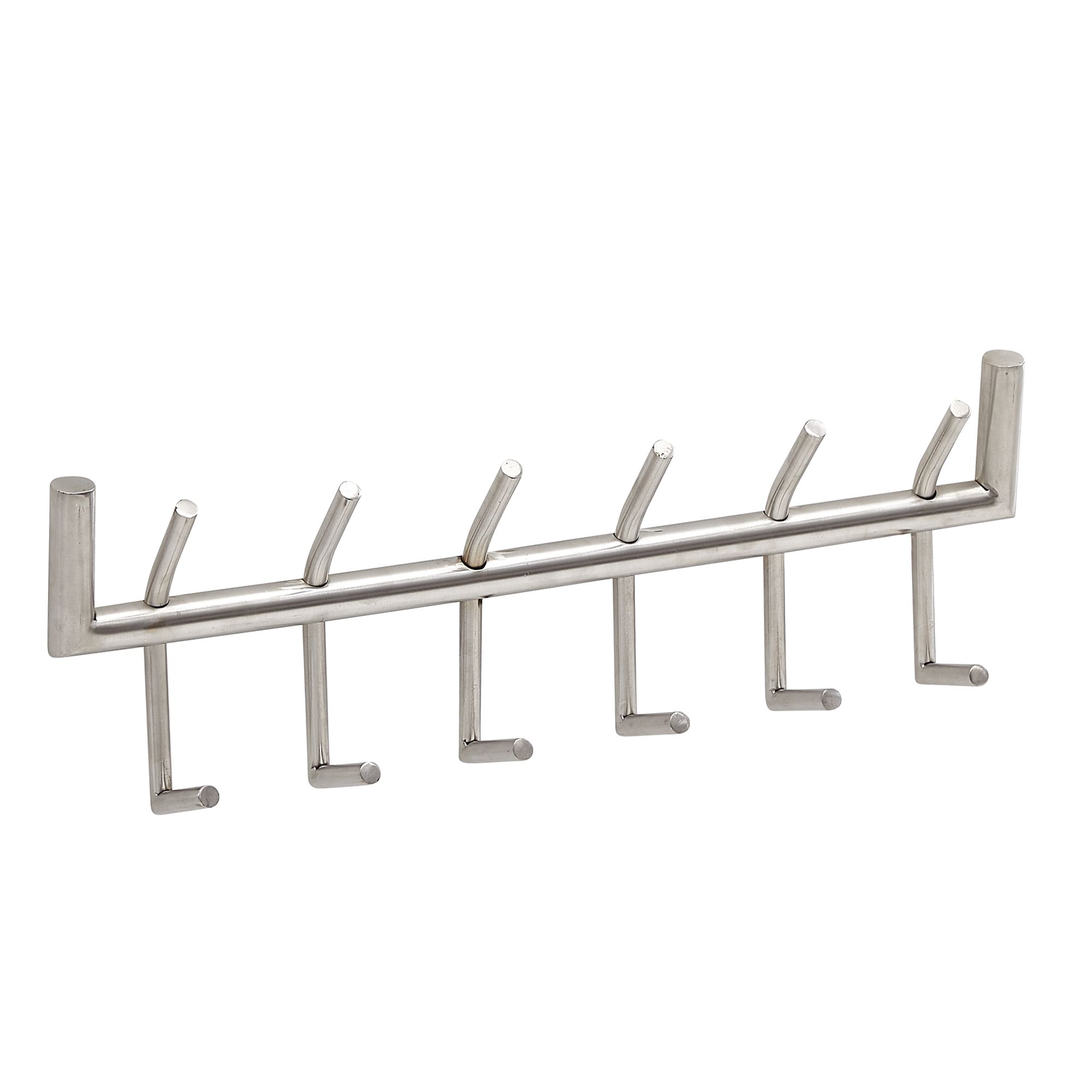 Wohnling wandgarderobe metall 60 cm garderobe silber flur hakenleiste paneel
