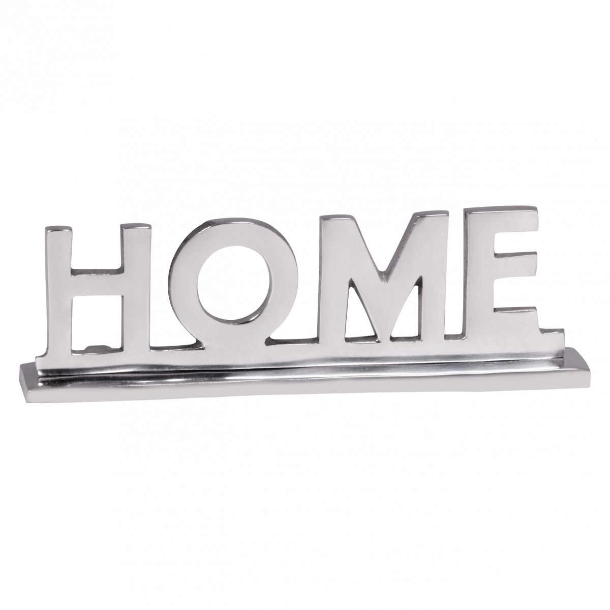 Wohnling home schriftzug deko wohnzimmer tisch dekoration alu aluminium wohndeko