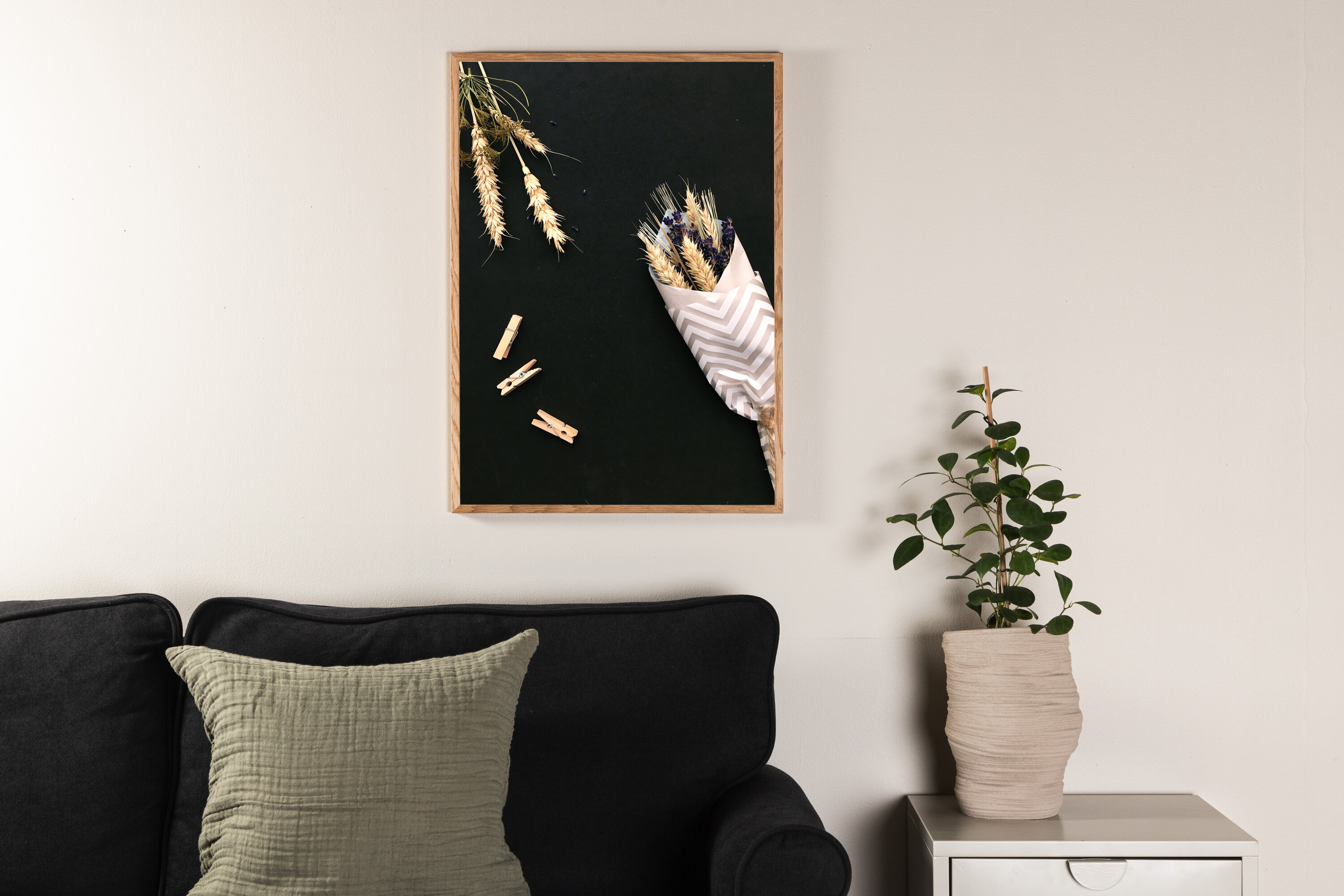 Blumen auf dem Tisch Poster