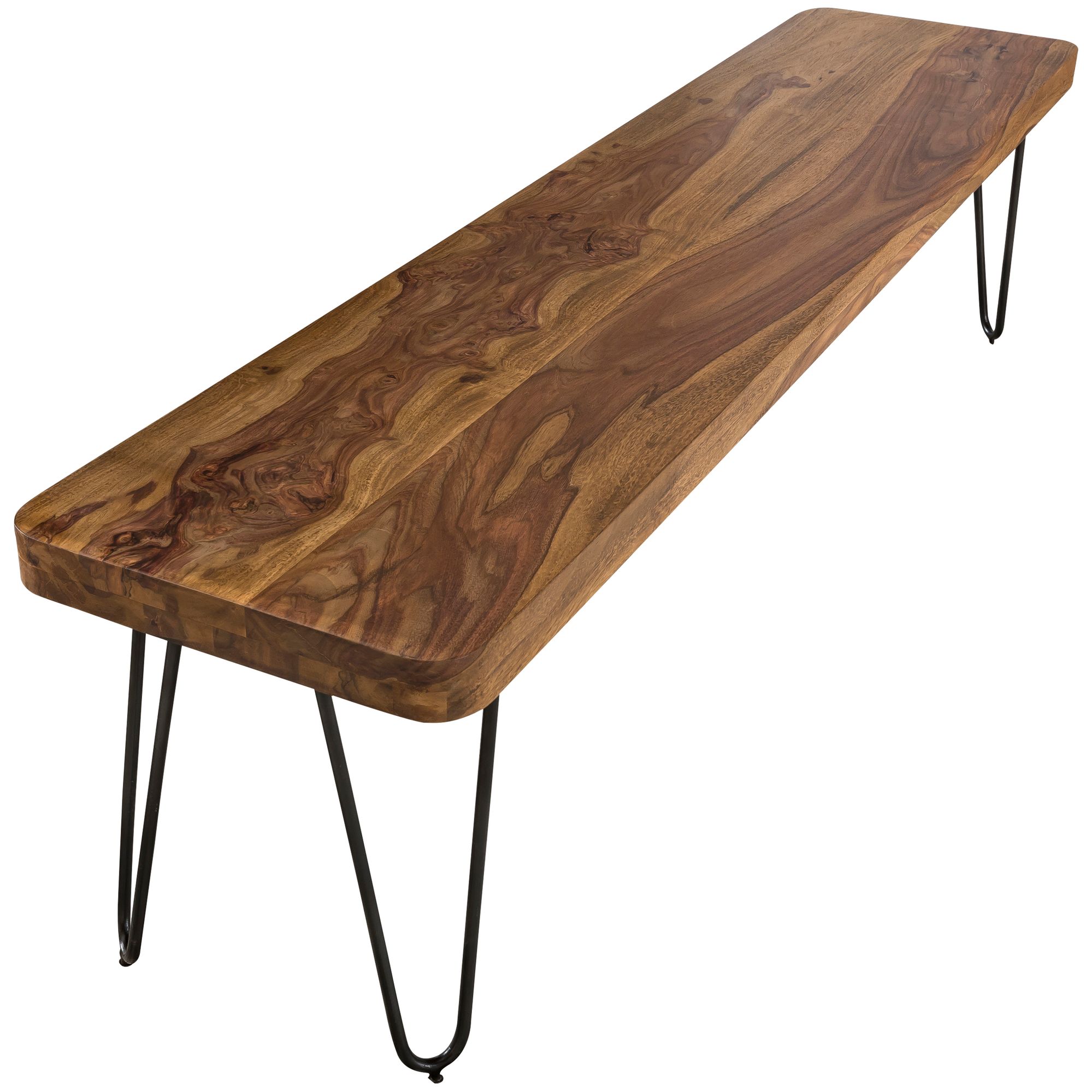 Wohnling design massivholz sheesham sitzbank bagli esszimmerbank 120 x 40 x 45 cm