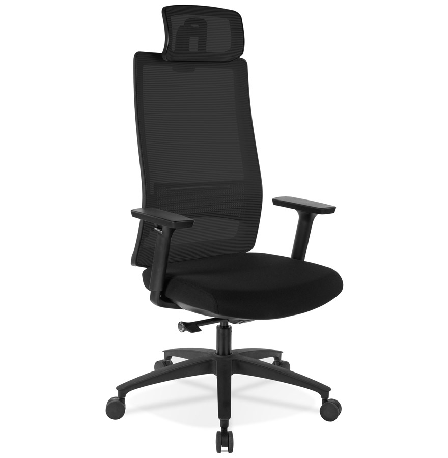 Alterego Bürostuhl OXFORD Gestellfarbe Schwarz Sitzfläche Schwarz