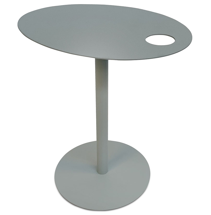 Alterego Couchtisch MASA Gestellfarbe Grau Tischplatte Grau