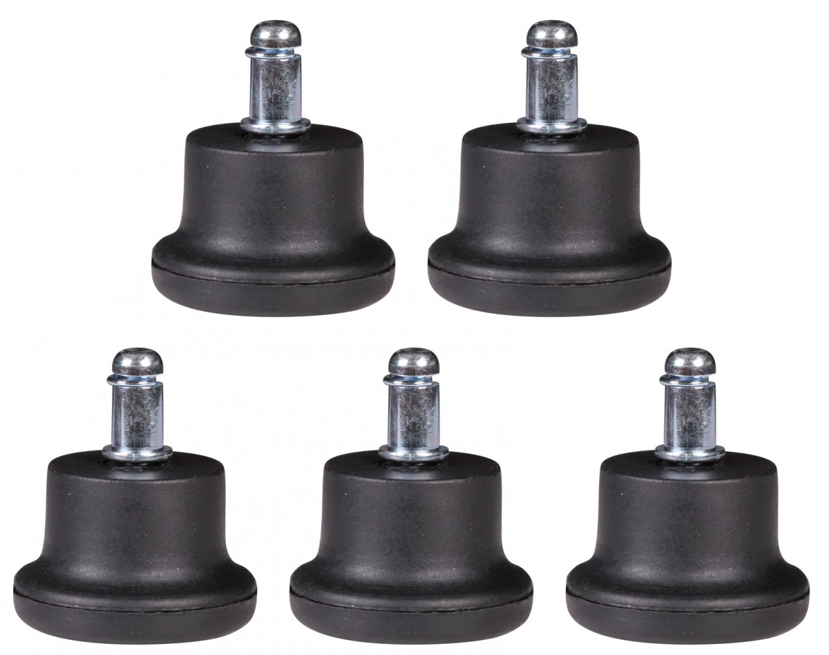 Amstyle 5x gleiter fußgleiter bürostuhl möbelgleiter bodengleiter schwarz 11 mm
