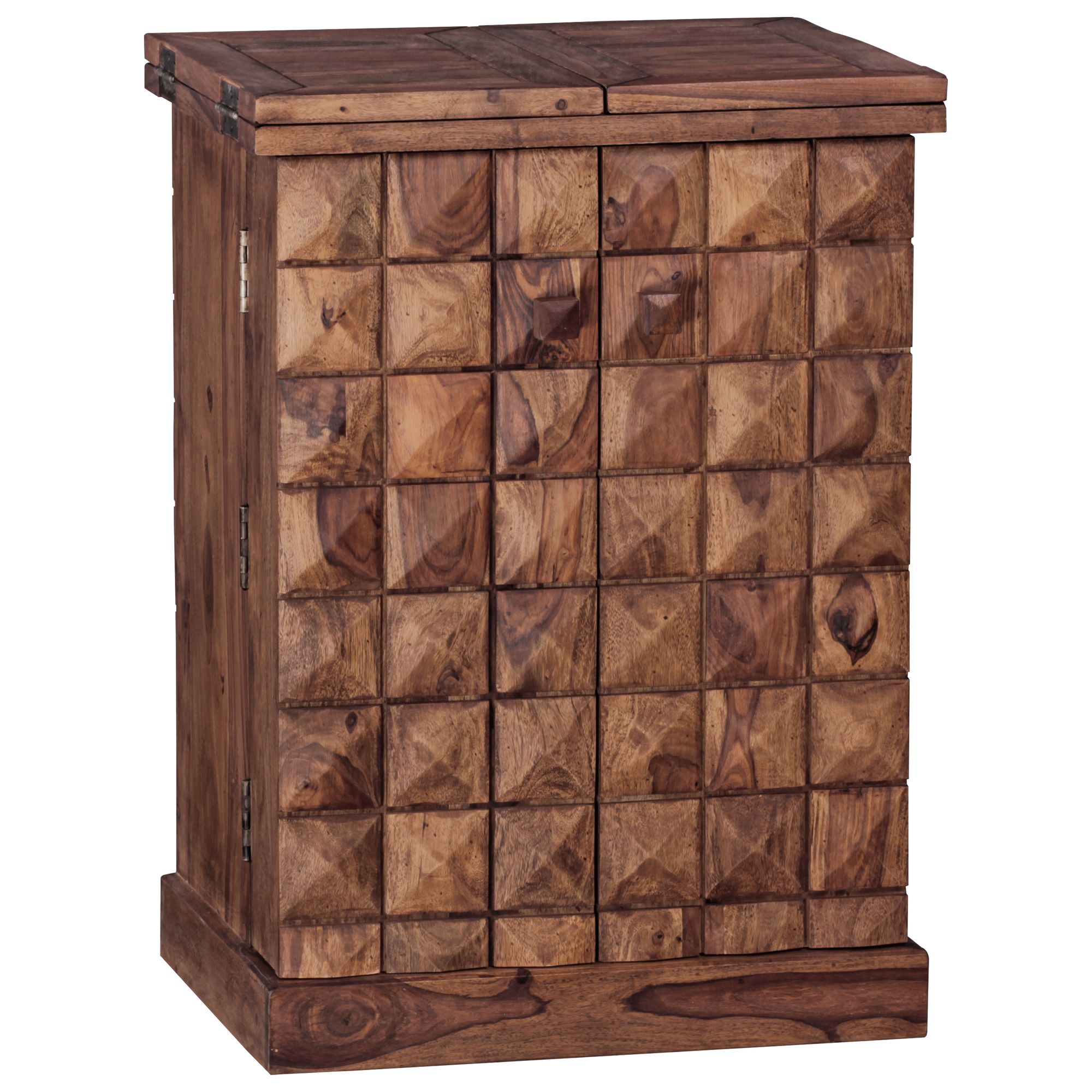 Wohnling hausbar lucca sheesham massivholz weinbar weinschrank barschrank buffet