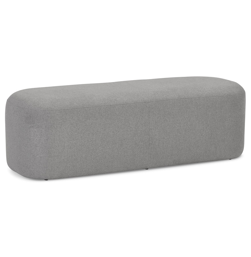 Designer-Sitzbank 'Sito' aus dunkelgrauem Stoff